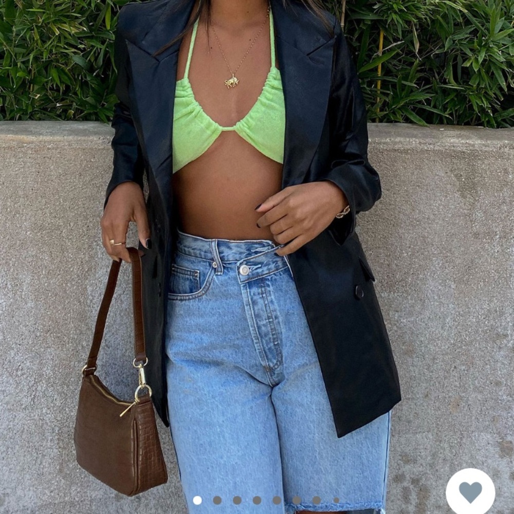 Black Leather Blazer